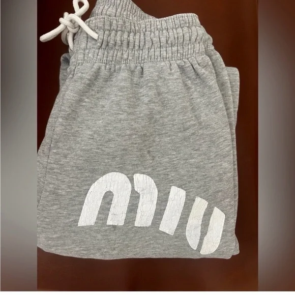 Gray Joggers with Logo - Picture 2 of 7